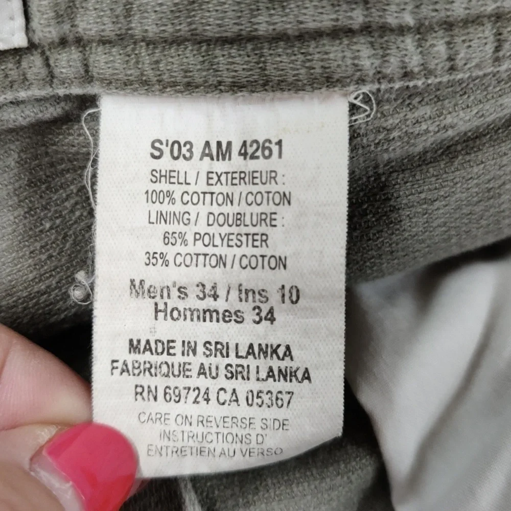 Columbia Cargo Shorts, Light Olive Grey Size 34 - Picture 10 of 11